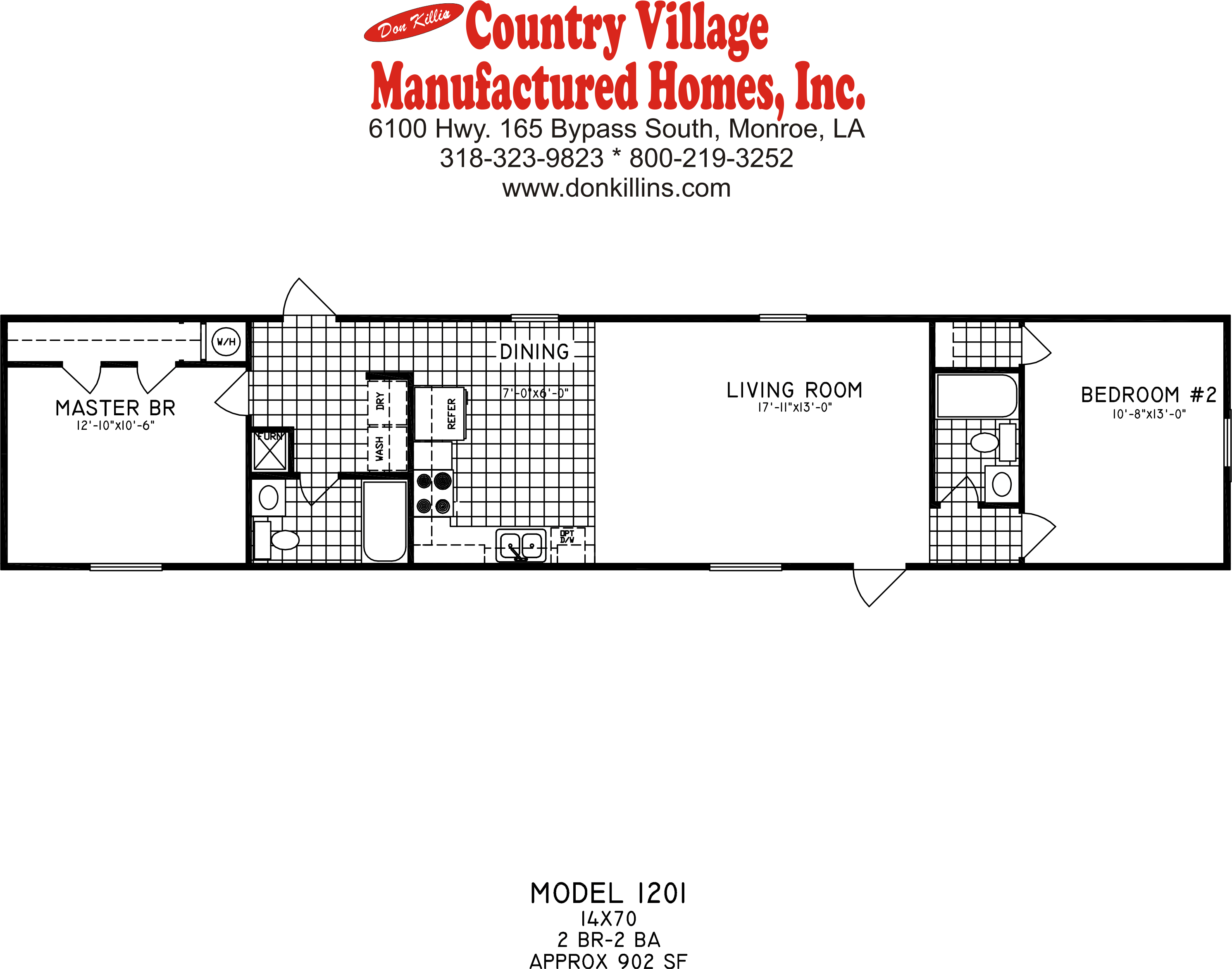 Mobile Home Layouts 14x70 New Home Plans Design