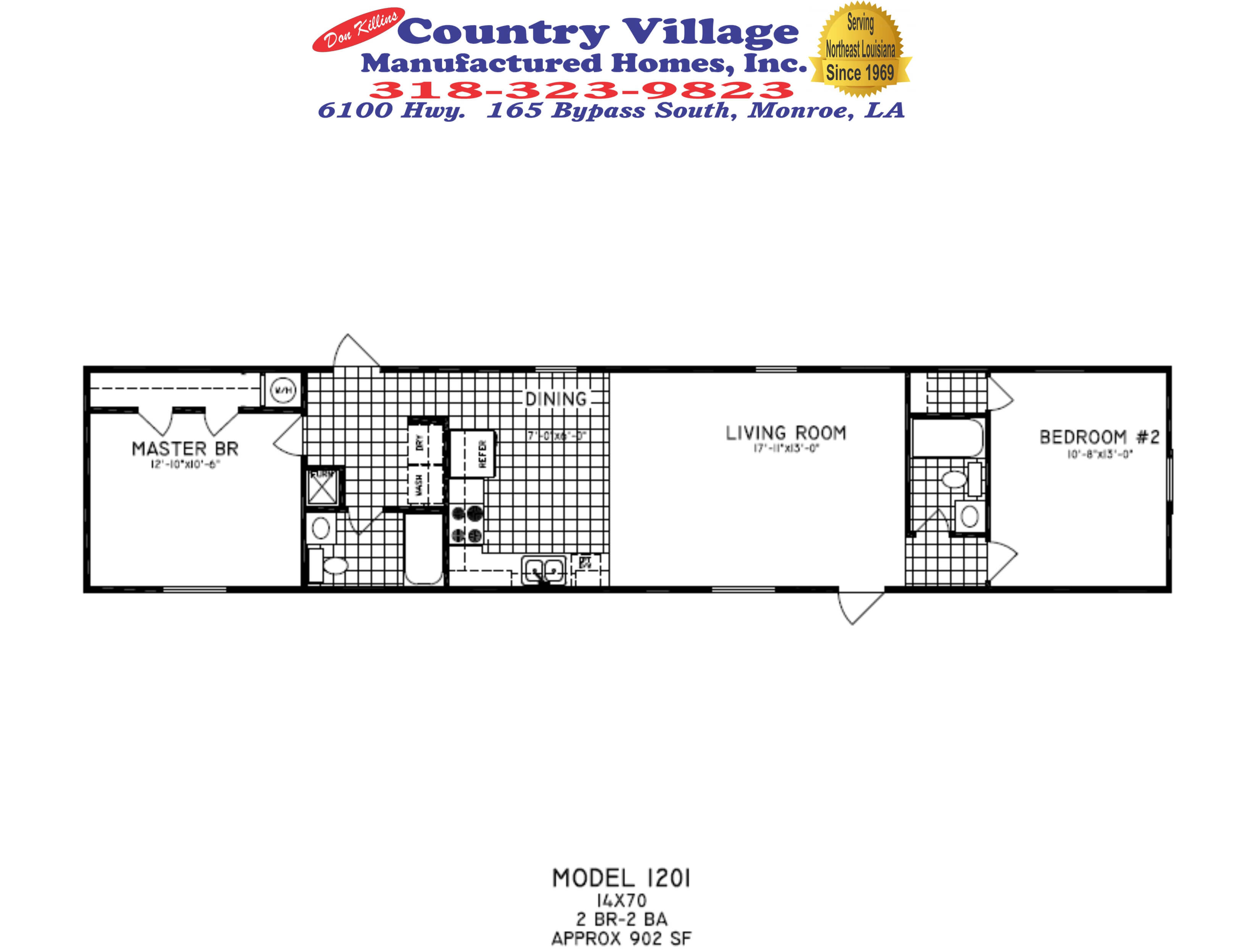 Single Wide Floorplans Don Killins Country Village