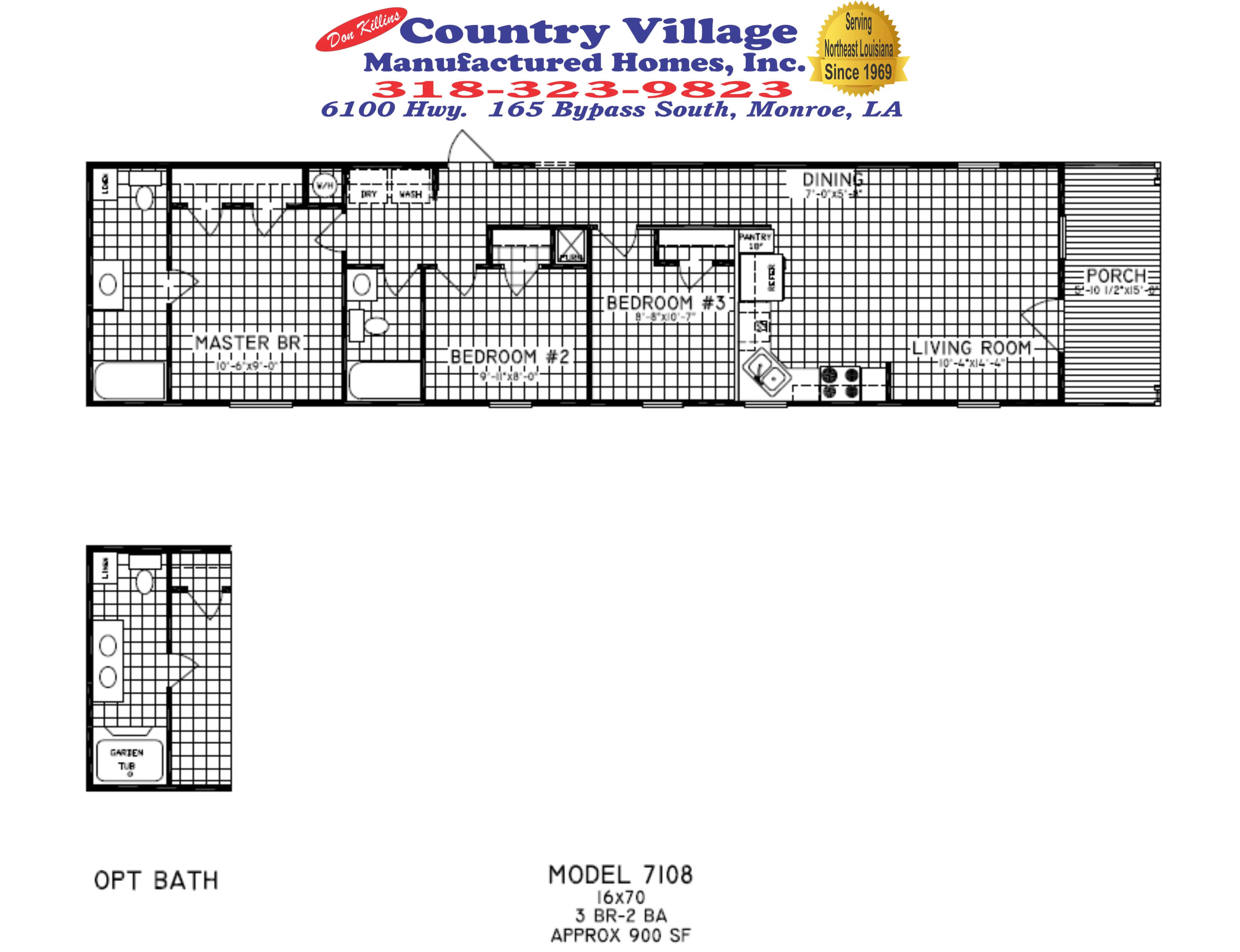 Single Wide Floorplans Don Killins Country Village