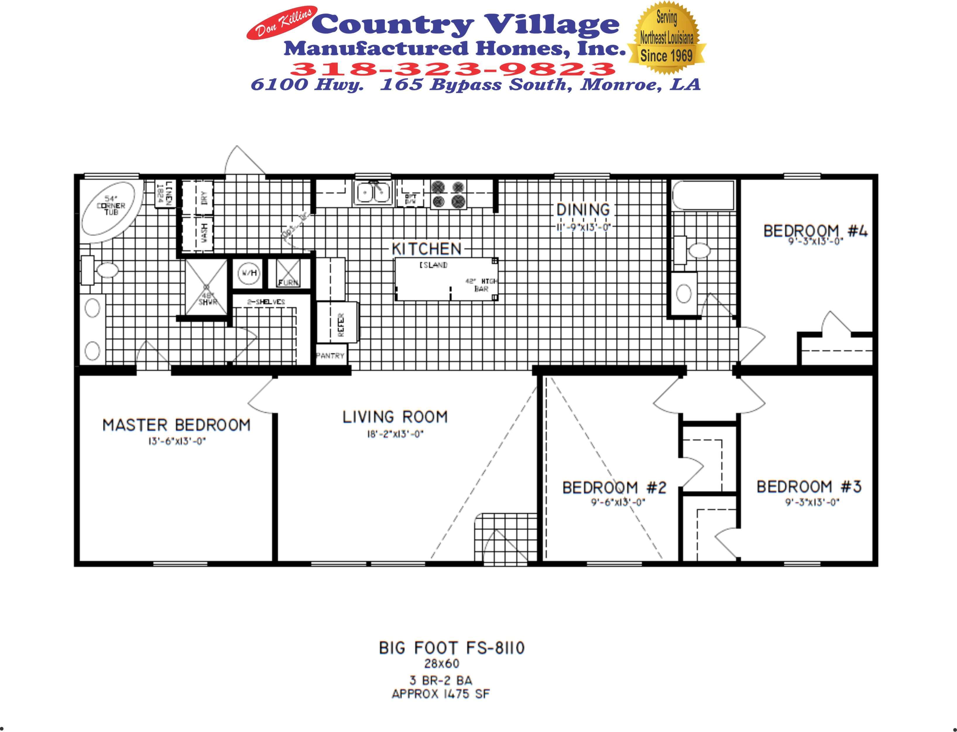 Double Wide Floorplans Don Killins Country Village