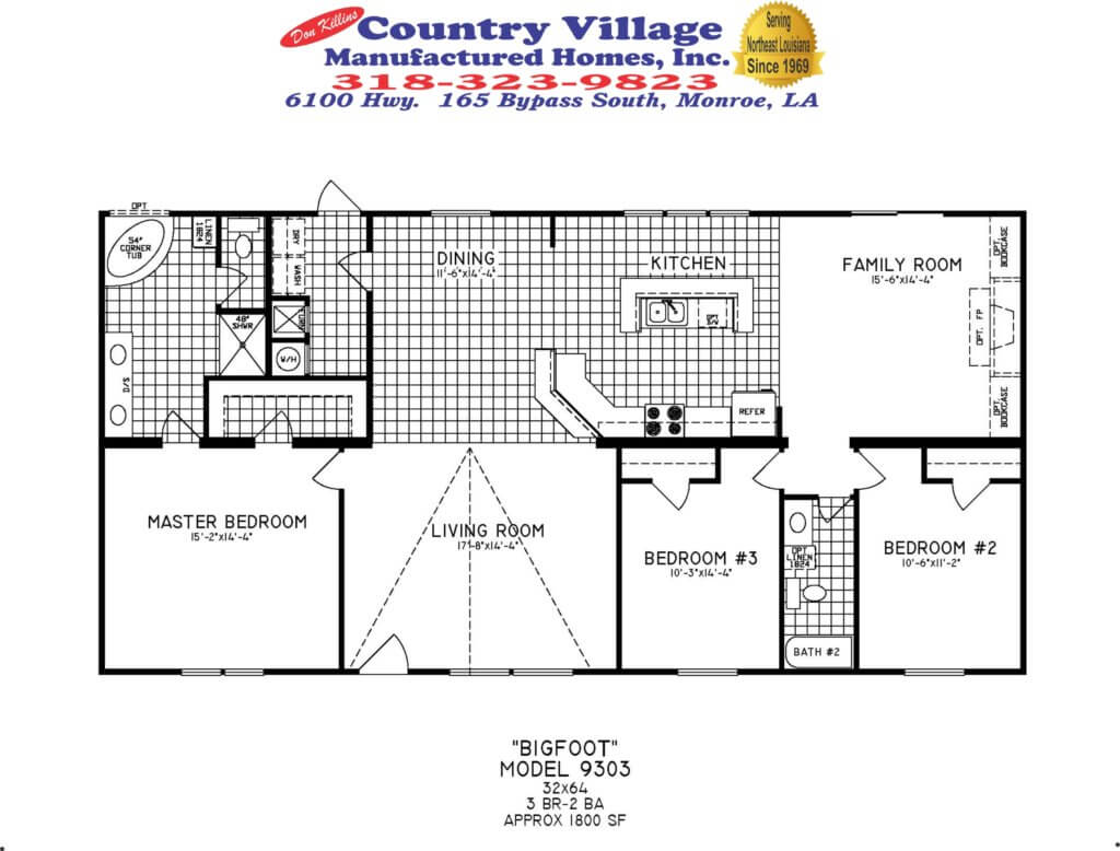 Double Wide Floorplans Don Killins Country Village