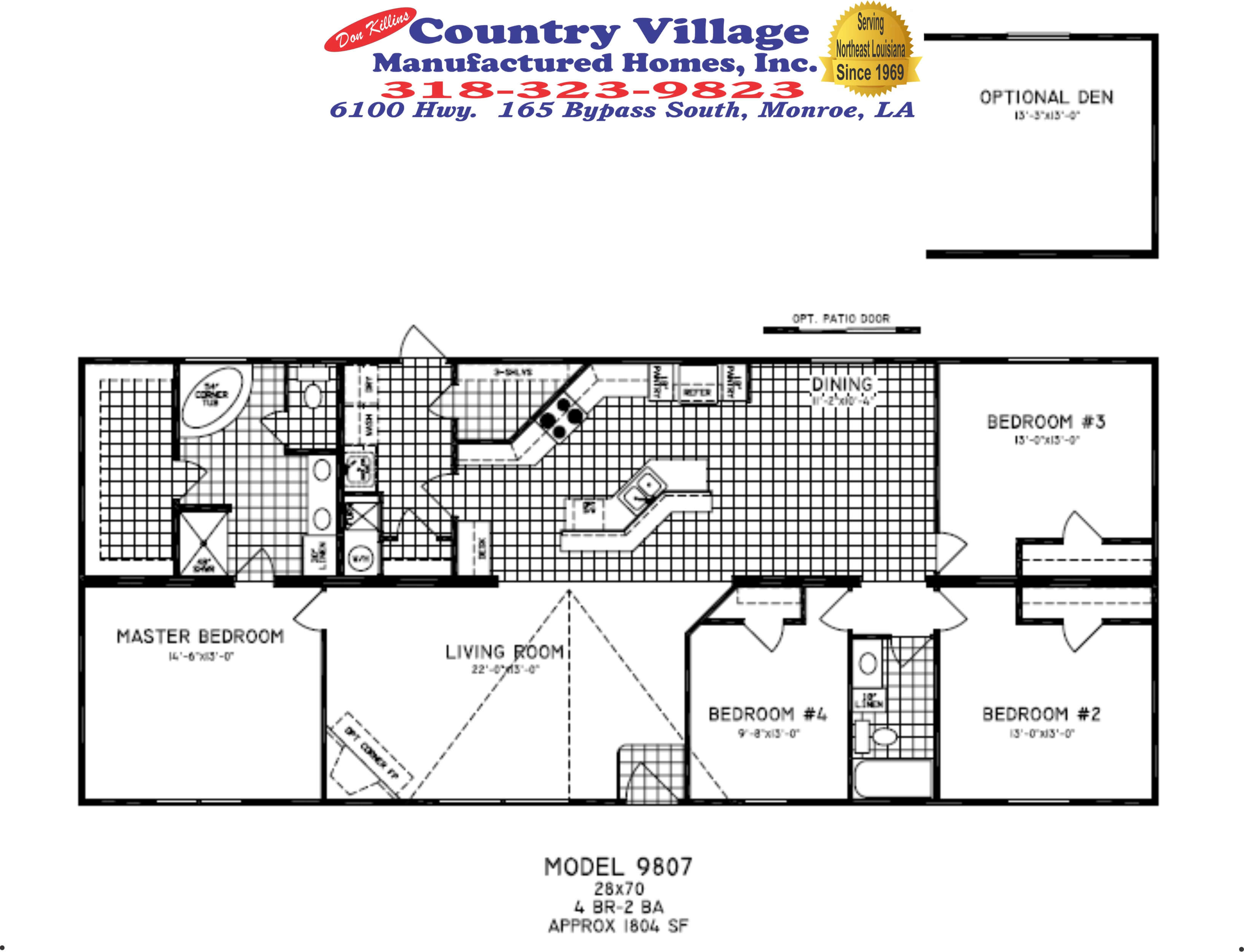 Double Wide Floorplans Don Killins Country Village