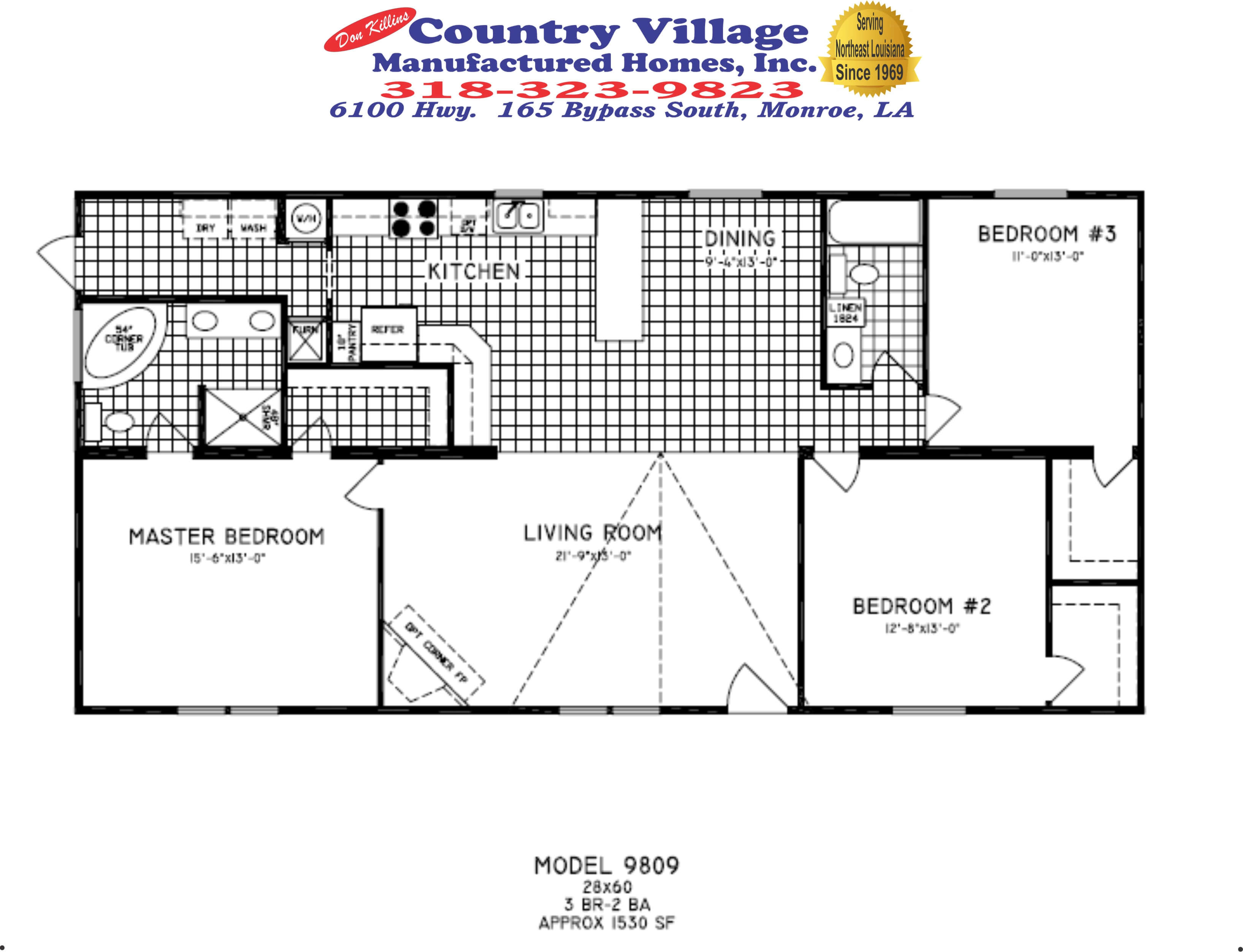 Double Wide Floorplans Don Killins Country Village