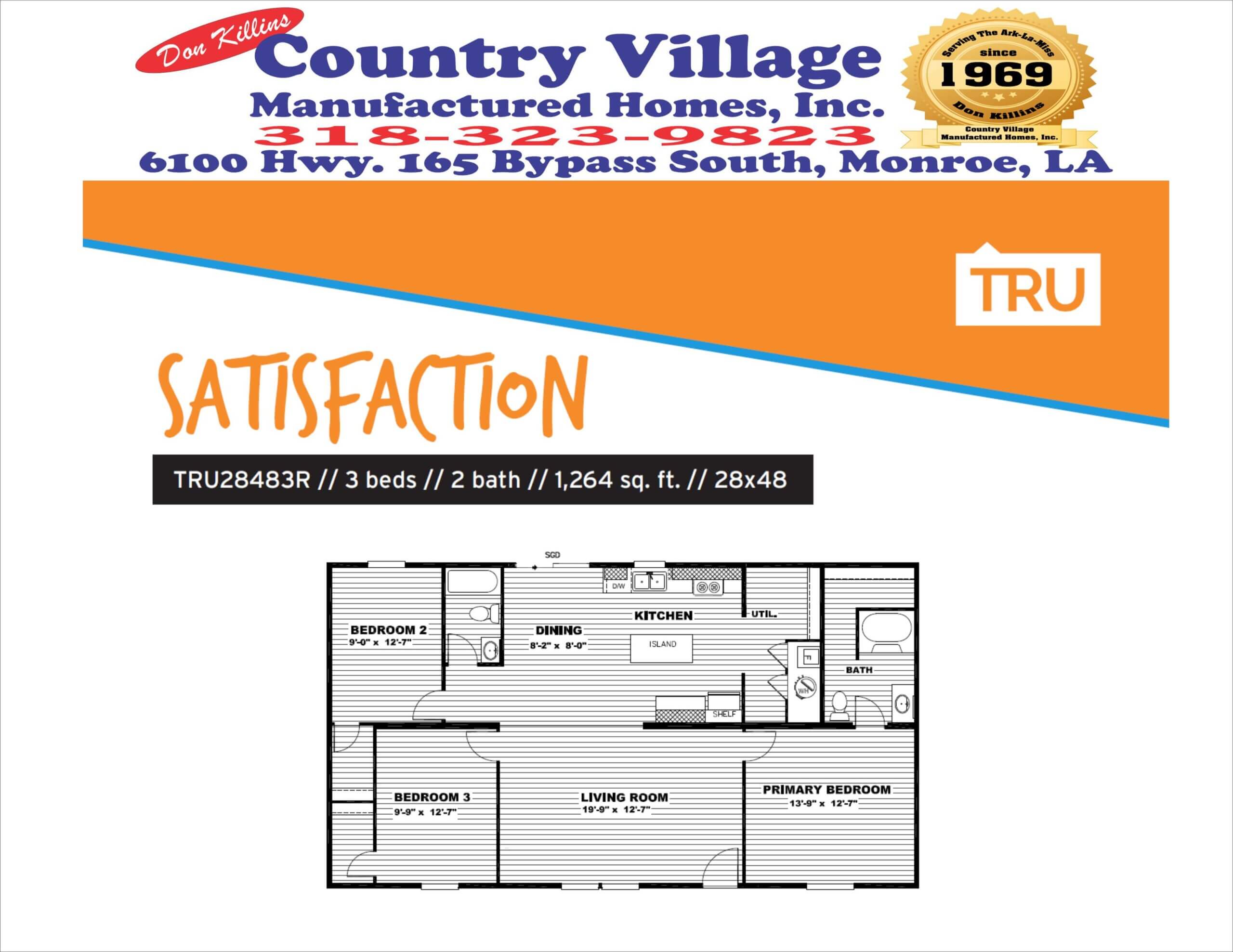 Tru MH Satisfaction 28x52 3+2 Sn# 6515AB